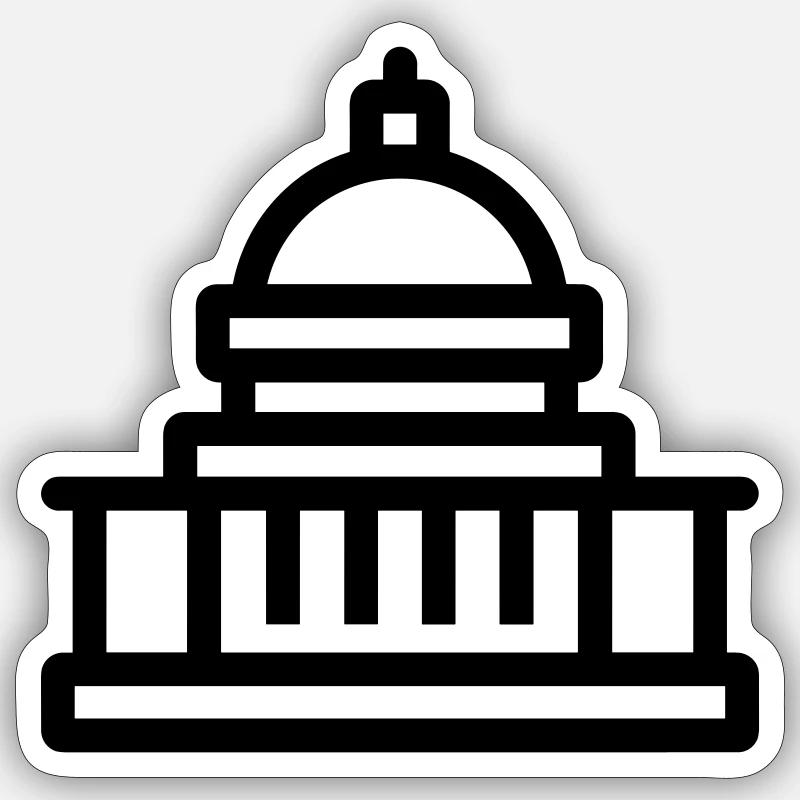 Regierung Sticker Größe S (10 x 10 cm)