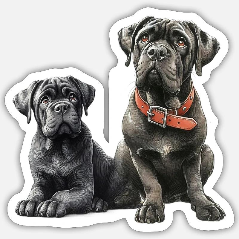 Amitié - Sticker taille S (10 x 10 cm) - blanc mat