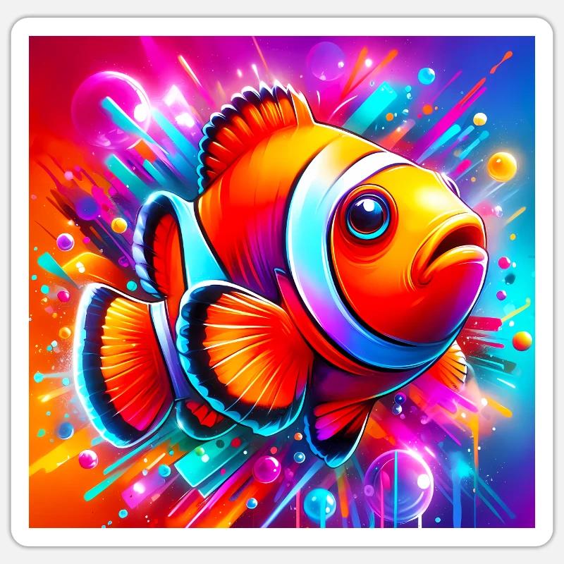 Clownfish Sticker size S (10 x 10 cm)