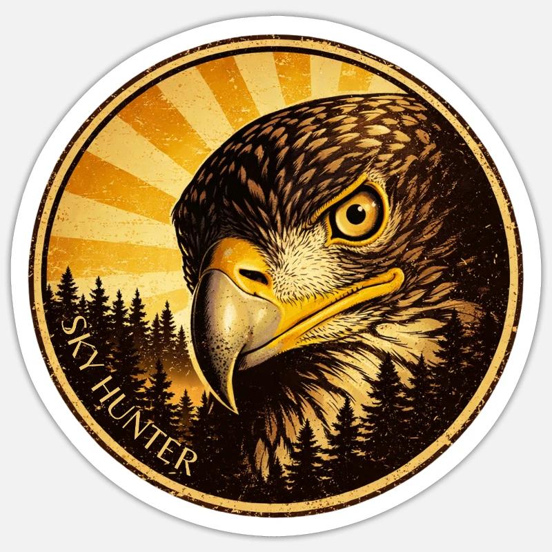 Adler Eagle SKY HUNTER Sticker Größe S (10 x 10 cm)