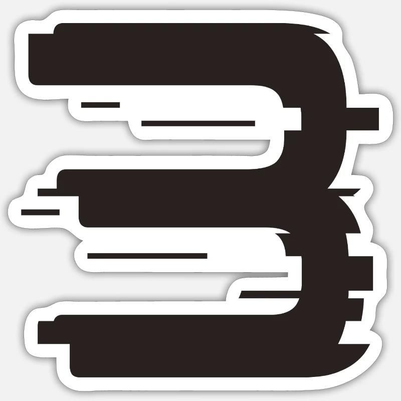 3 - Sticker size S (10 x 10 cm) - white matte