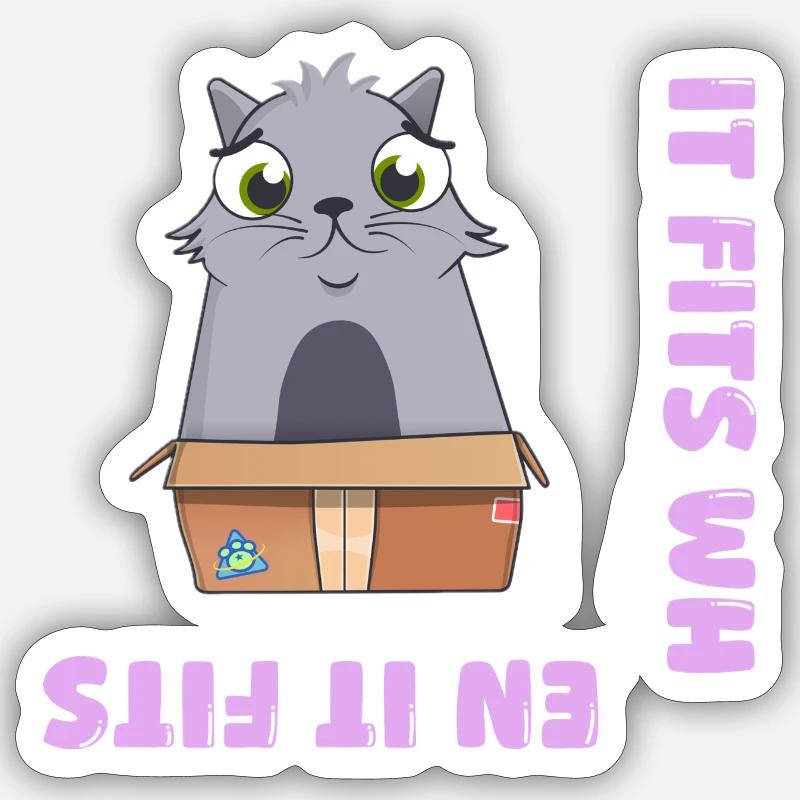 Ça va quand ça va - Sticker taille S (10 x 10 cm) - blanc mat