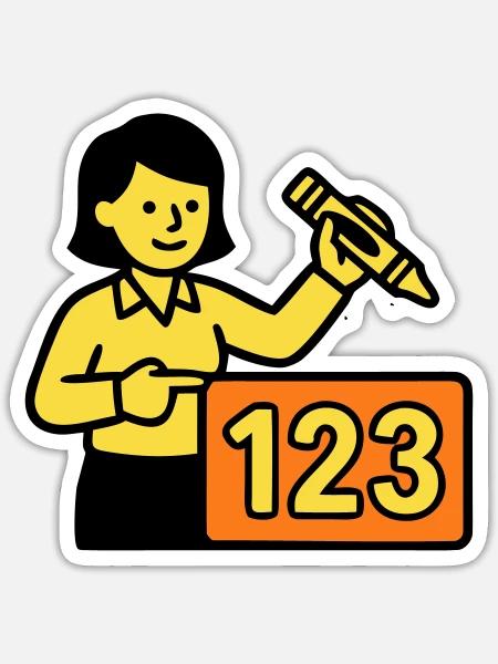 - Sticker taille S (10 x 10 cm) - blanc mat
