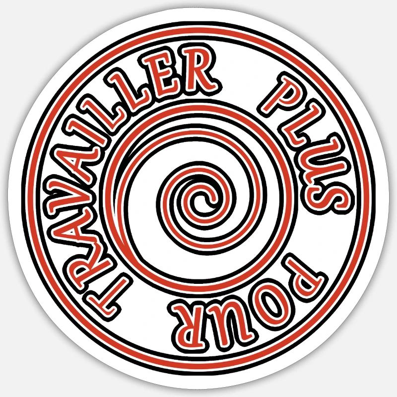Valeur Travail - Sticker taille S (10 x 10 cm) - blanc mat