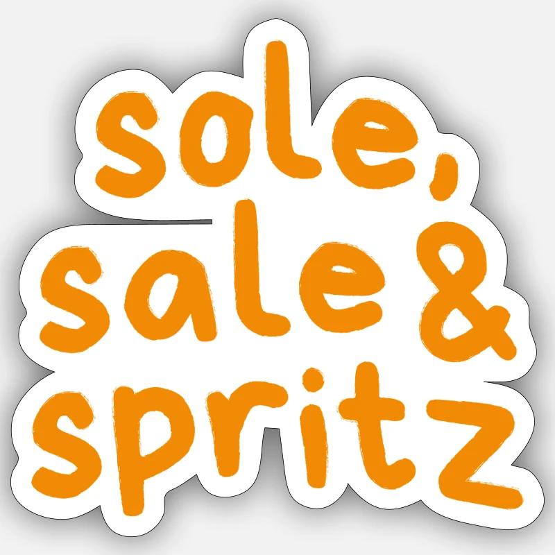 Sole Sale Spritz - Sticker size S (10 x 10 cm) - white matte