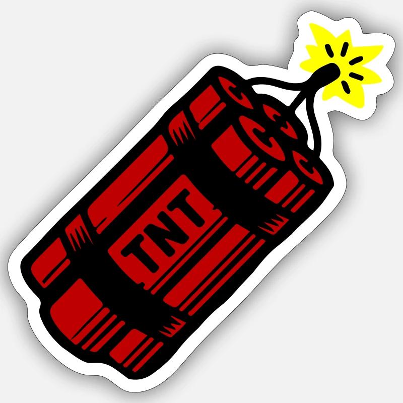 Dynamite Tnt - Sticker size S (10 x 10 cm) - white matte