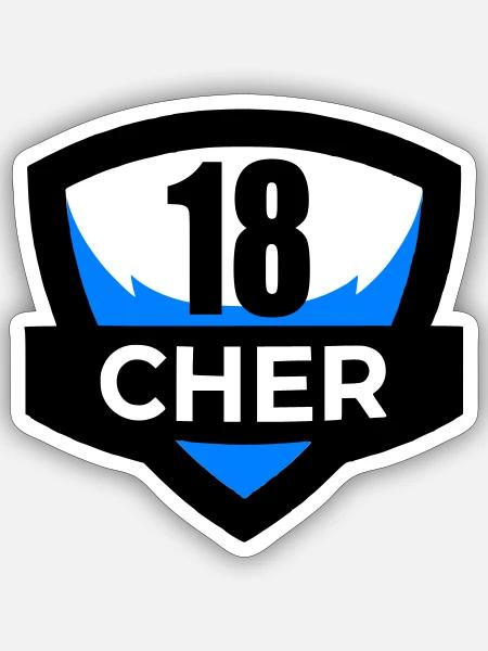 18 Teuer - Sticker Größe S (10 x 10 cm) - Mattweiß