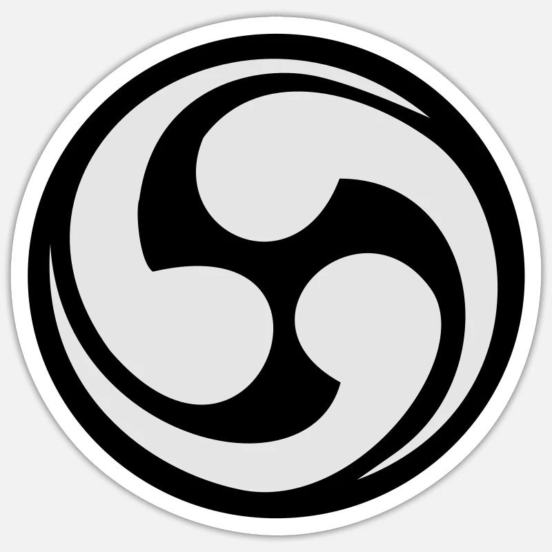 mitzu_tomoe_02 - Sticker Größe S (10 x 10 cm) - Mattweiß