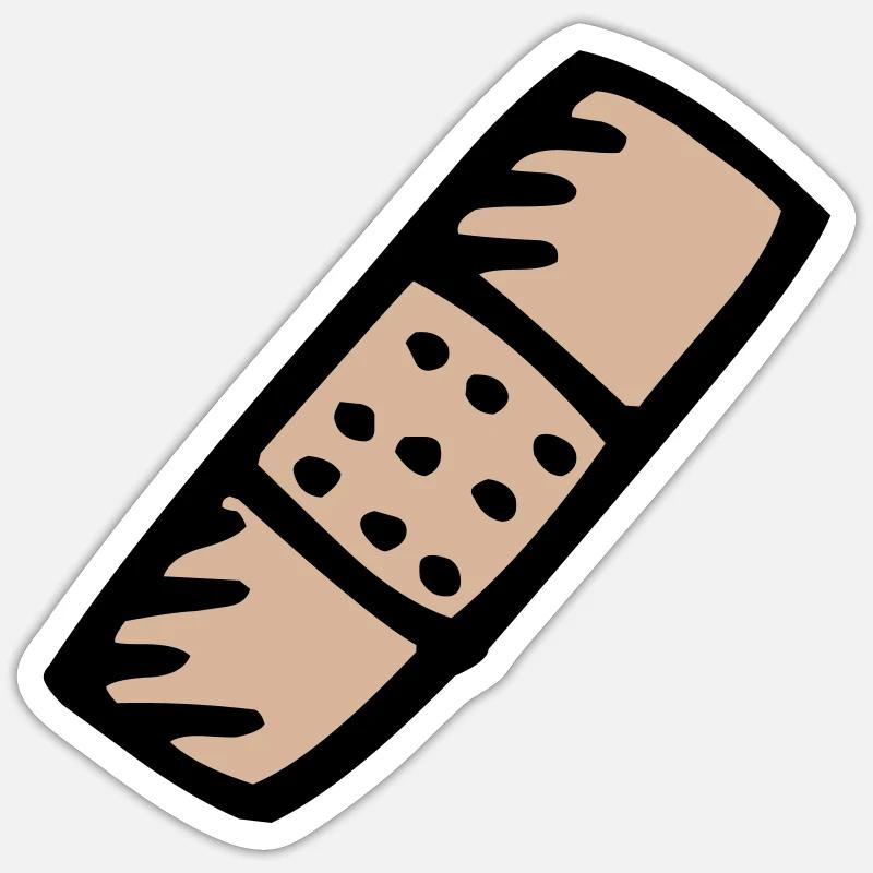 pflaster_2c Sticker Größe S (10 x 10 cm)