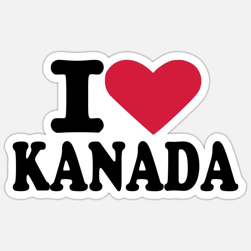 Kanada - Sticker Größe S (10 x 10 cm) - Mattweiß