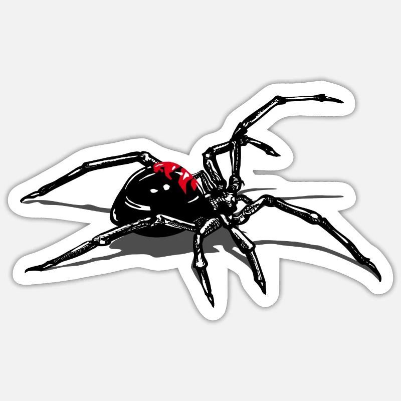 spider - Sticker size S (10 x 10 cm) - white matte