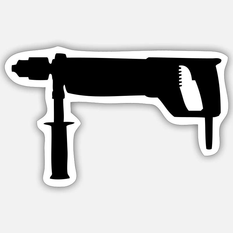 Perceuse Sticker taille S (10 x 10 cm)