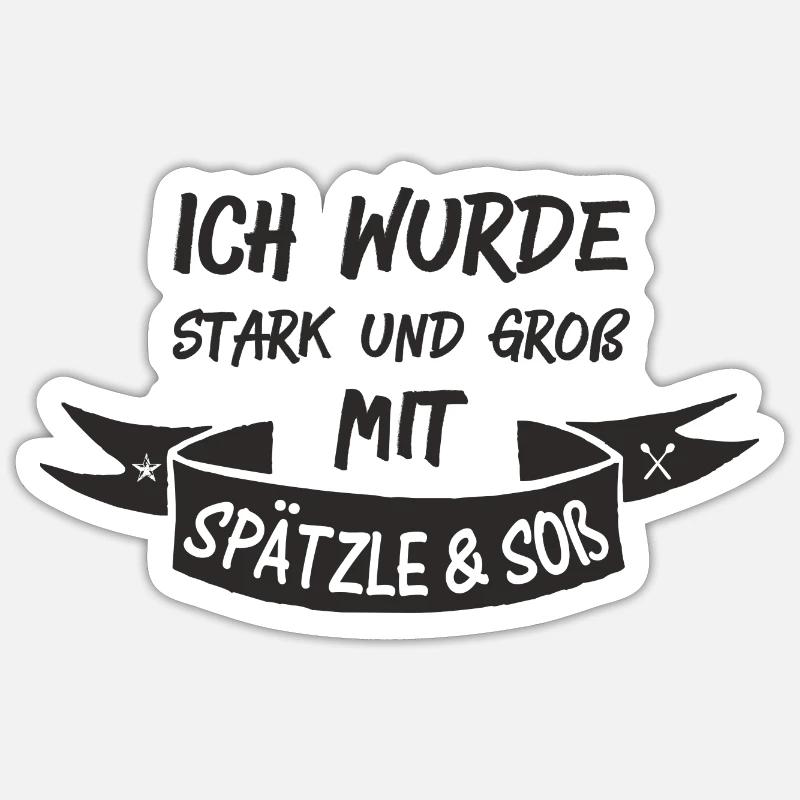 SPÄTZLE & SOß Sticker Größe S (10 x 10 cm)