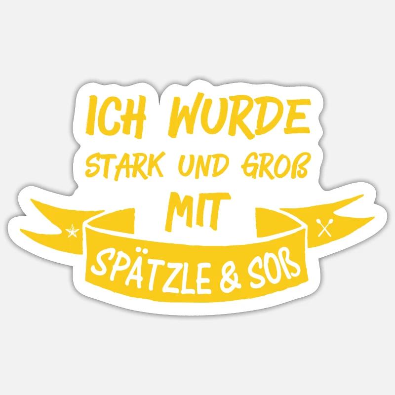 SPÄTZLE & SOß Sticker Größe S (10 x 10 cm)