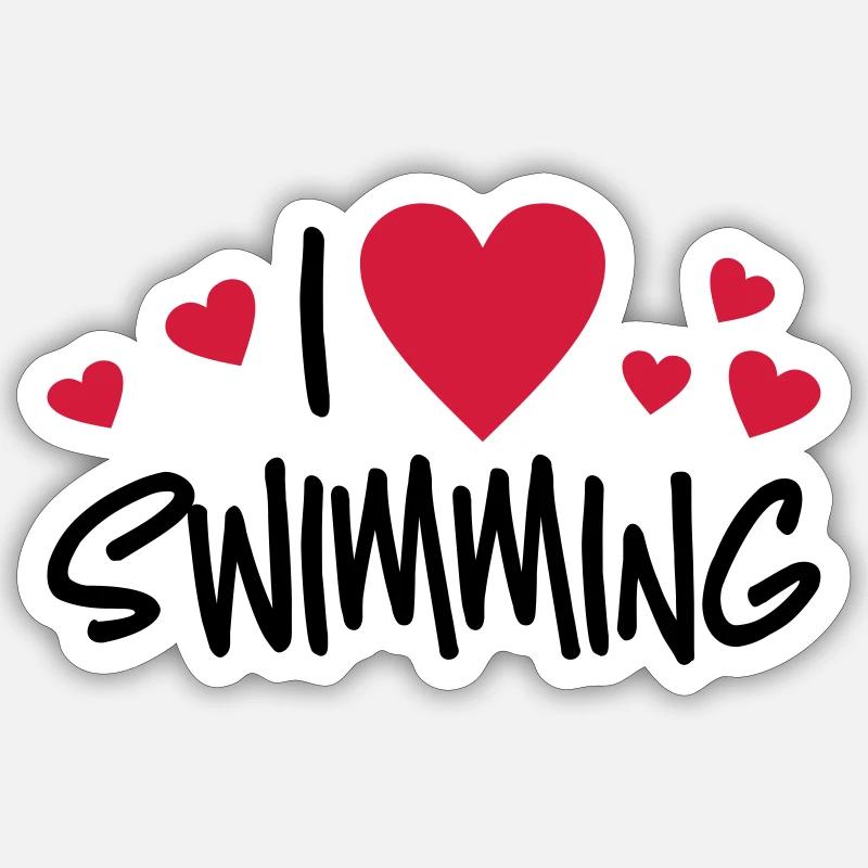 nage Sticker taille S (10 x 10 cm)