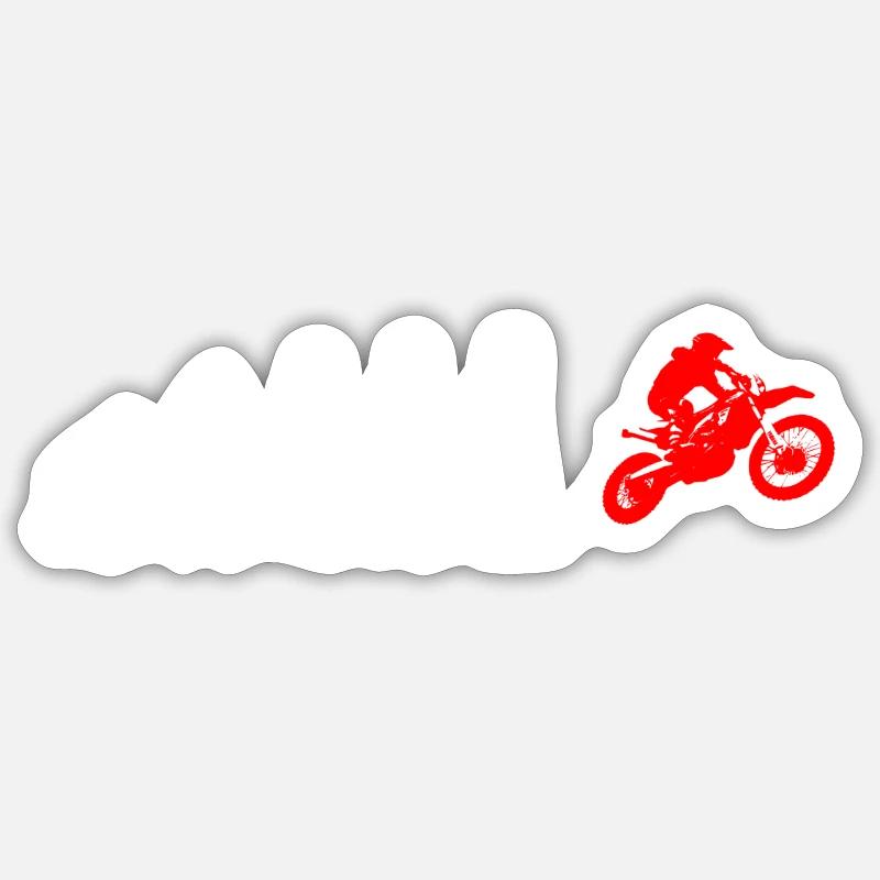 EVOLUTION motorcross biker motorcycle Sticker size S (10 x 10 cm)