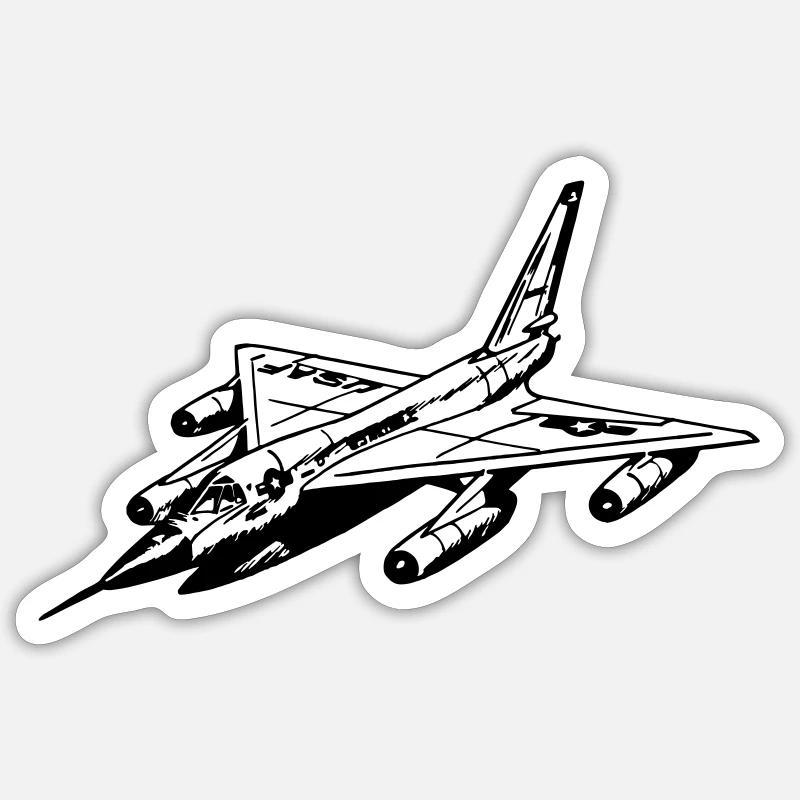 Flugzeug Sticker Größe S (10 x 10 cm)