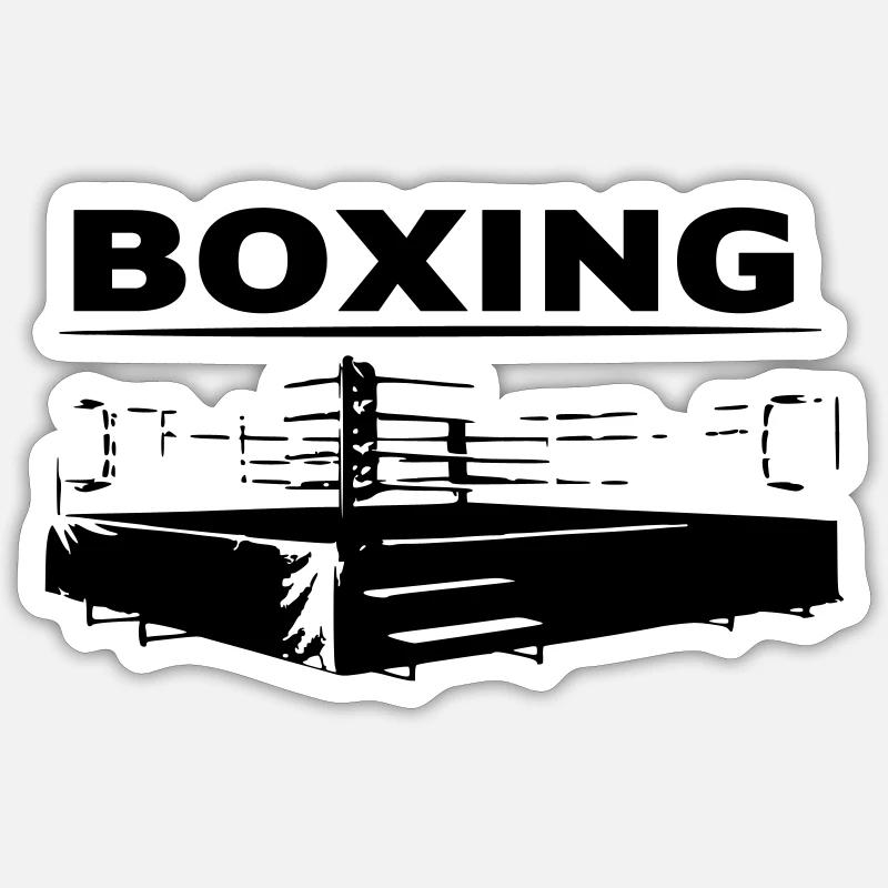 Boxing | Boxring Sticker Größe S (10 x 10 cm)