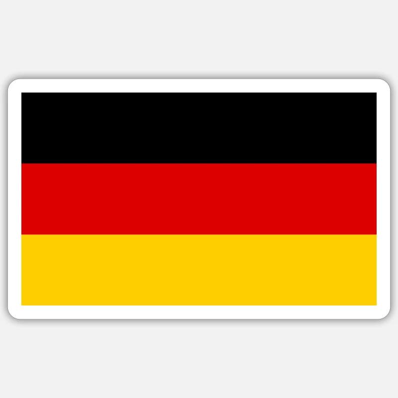 Germany flag Sticker size S (10 x 10 cm)