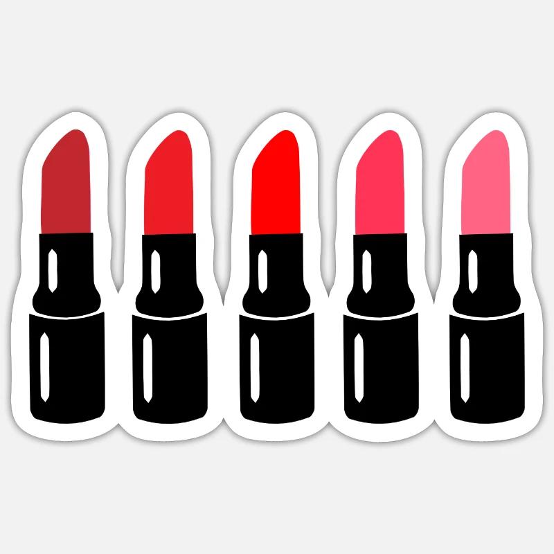 Lippenstift Sticker Größe S (10 x 10 cm)