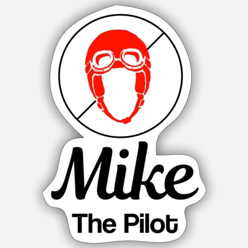 pilot - Sticker size S (10 x 10 cm) - white matte