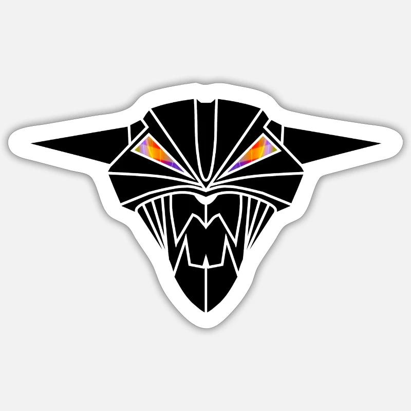 BIONIC DEVIL CAT Sticker taille S (10 x 10 cm)