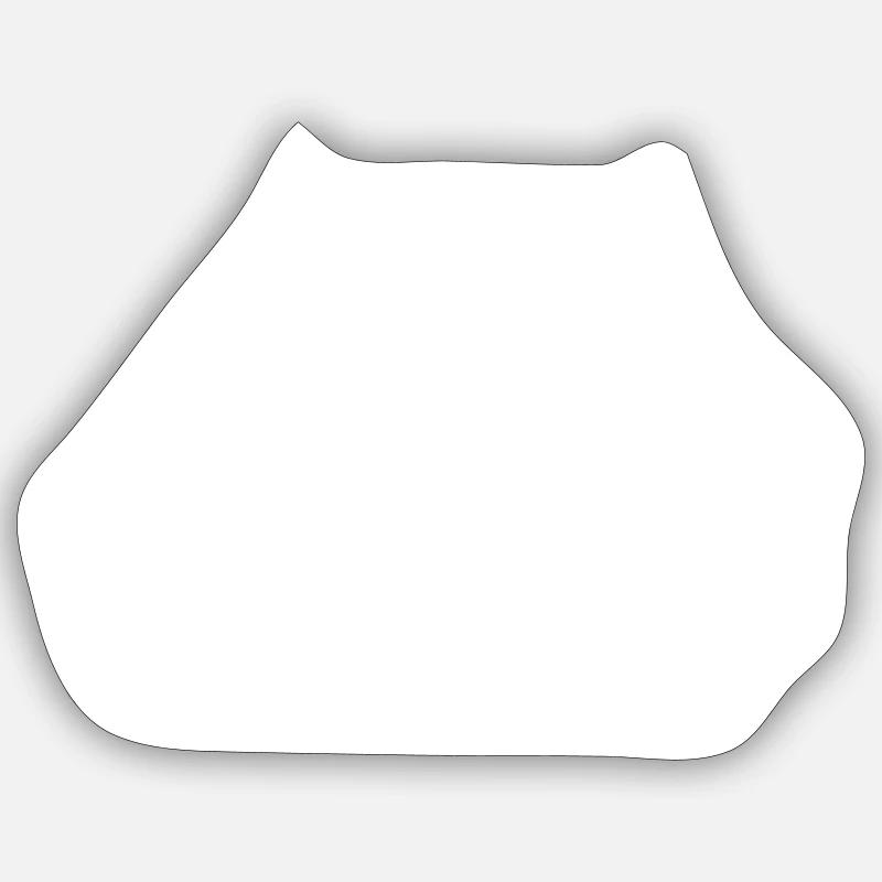 Fischerboot - Sticker Größe S (10 x 10 cm) - Mattweiß