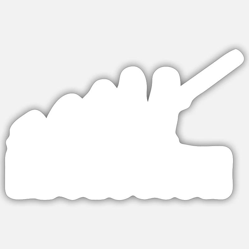 Cadeau de pêcheur EVOLUTION - Sticker taille S (10 x 10 cm) - blanc mat