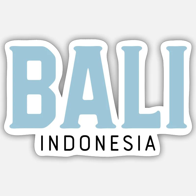 Bali - Sticker taille S (10 x 10 cm) - blanc mat