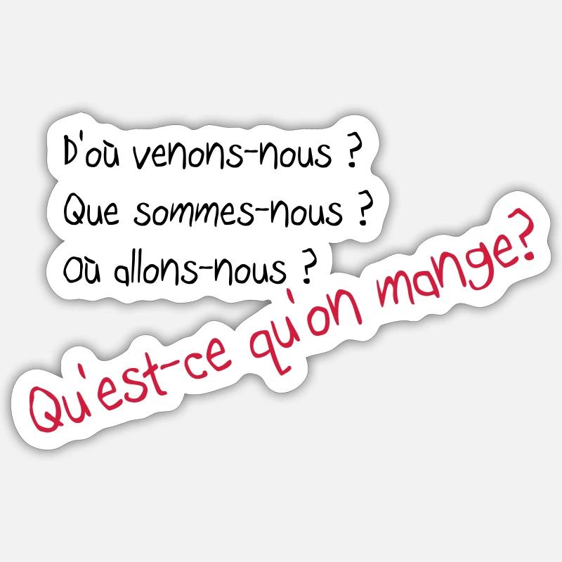 Citations - Sticker taille S (10 x 10 cm) - blanc mat