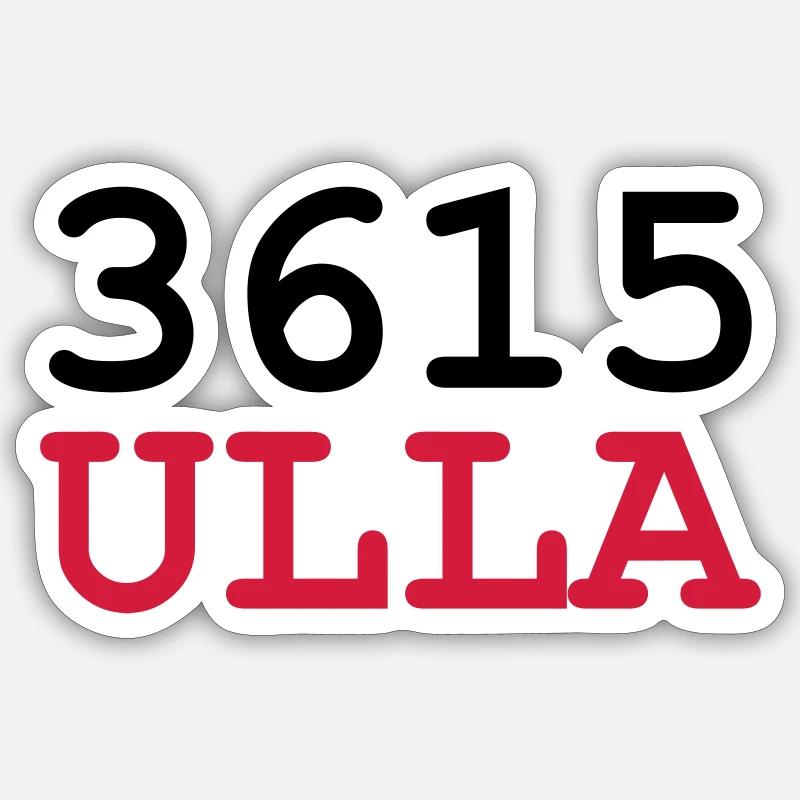 3615 ULLA - Sticker taille S (10 x 10 cm) - blanc mat