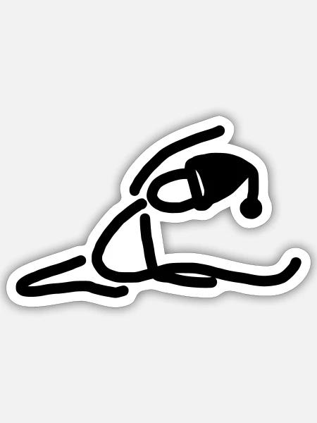 iYpsilon Weihnachtsturner - Sticker Größe S (10 x 10 cm) - Mattweiß
