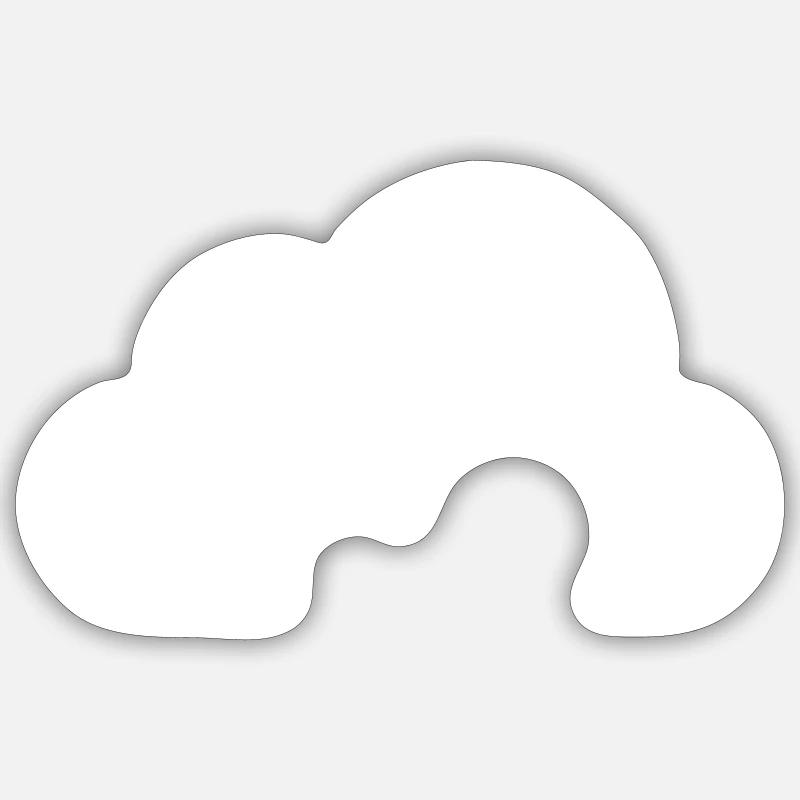Blotchy cloud Sticker size S (10 x 10 cm)