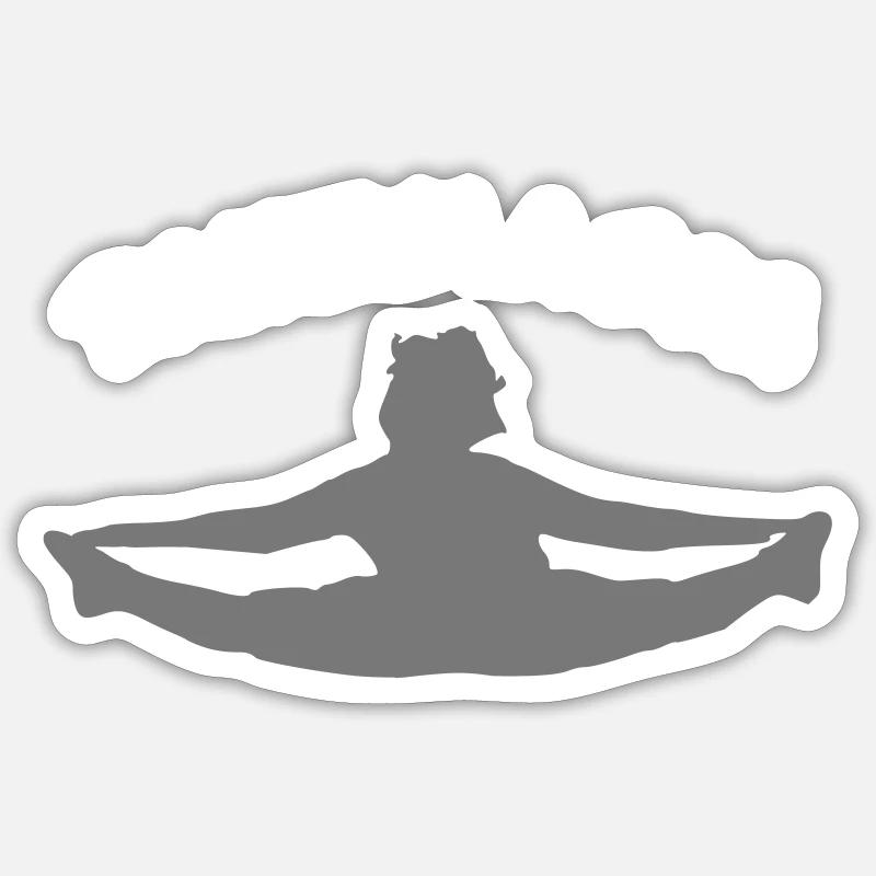 major dance - Sticker size S (10 x 10 cm) - white matte