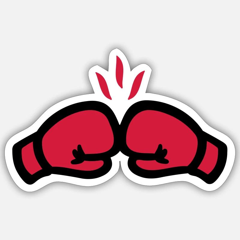 Boxe Sticker taille S (10 x 10 cm)