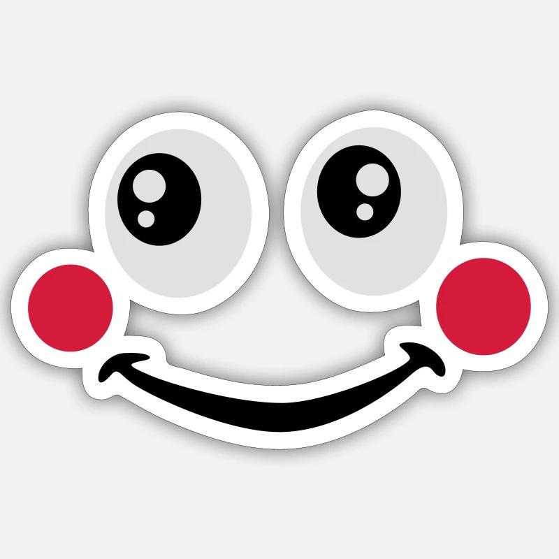 Eyes - Sticker size S (10 x 10 cm) - white matte