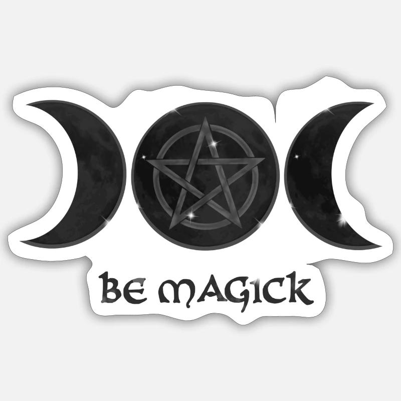 Be Magick - Sticker Größe S (10 x 10 cm) - Mattweiß