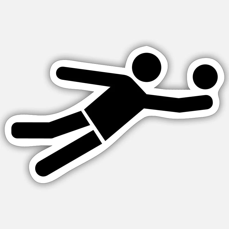 Beach volley Sticker taille S (10 x 10 cm)
