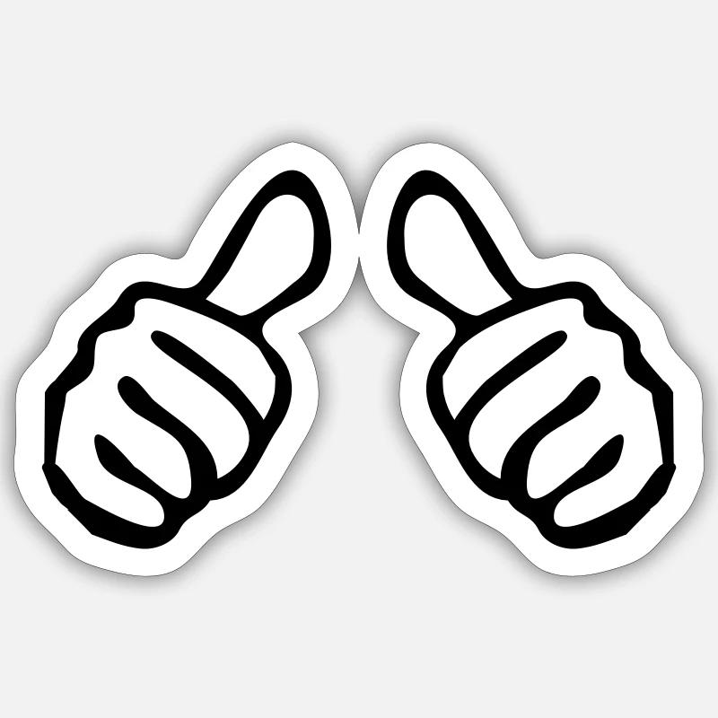 me - Sticker size S (10 x 10 cm) - white matte