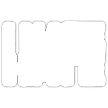 I HATE HATE, Motto, gegen Hass, Spruch, weiß - Sticker Größe S (10 x 10 cm) - Mattweiß - Vorne
