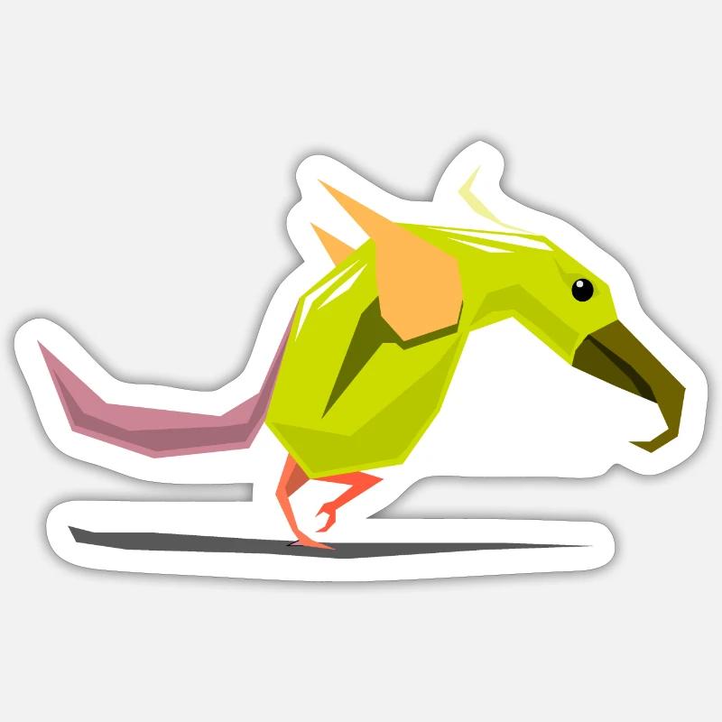 Vogel / Vogel-Abbildung Sticker Größe S (10 x 10 cm)