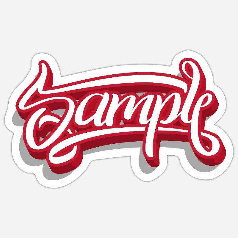 Sample - Sticker size S (10 x 10 cm) - white matte