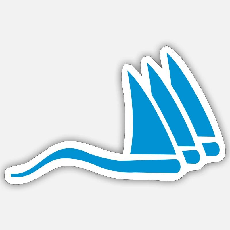 Sailing Sticker size S (10 x 10 cm)