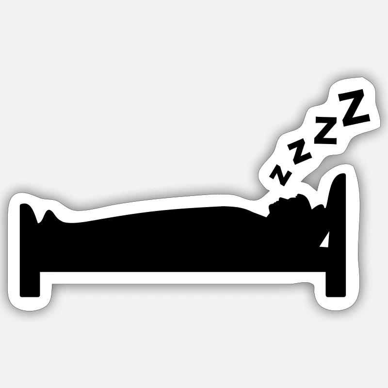 Sleep - Sticker size S (10 x 10 cm) - white matte