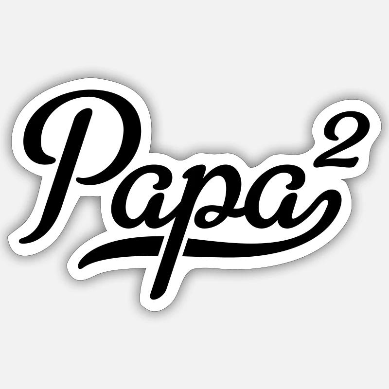 Dad - Sticker size S (10 x 10 cm) - white matte