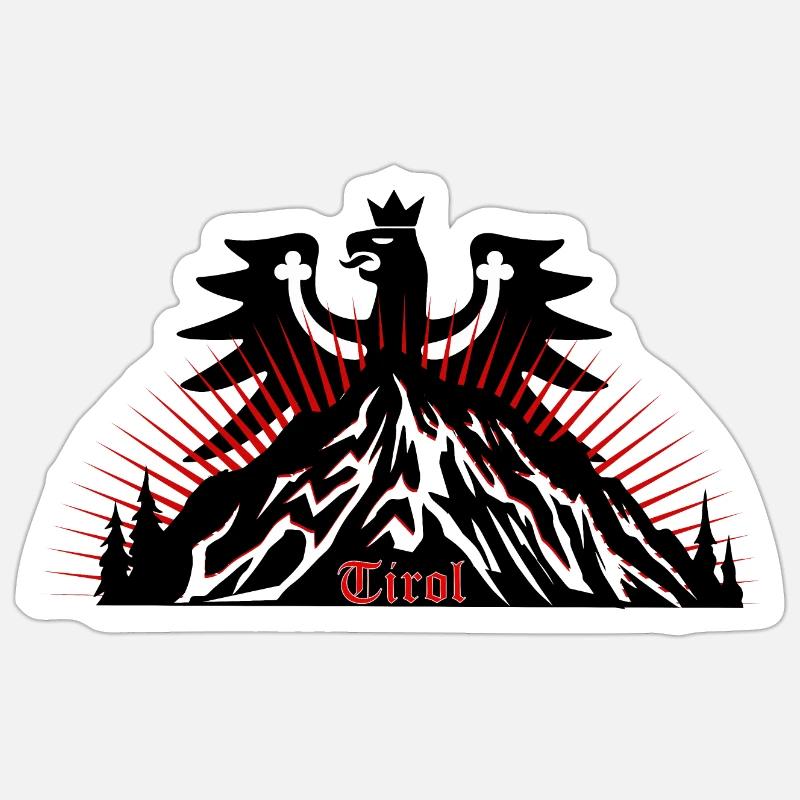 Tirol - Sticker size S (10 x 10 cm) - white matte