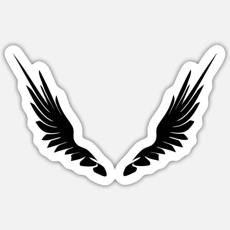 Wings_2 Sticker size S (10 x 10 cm)