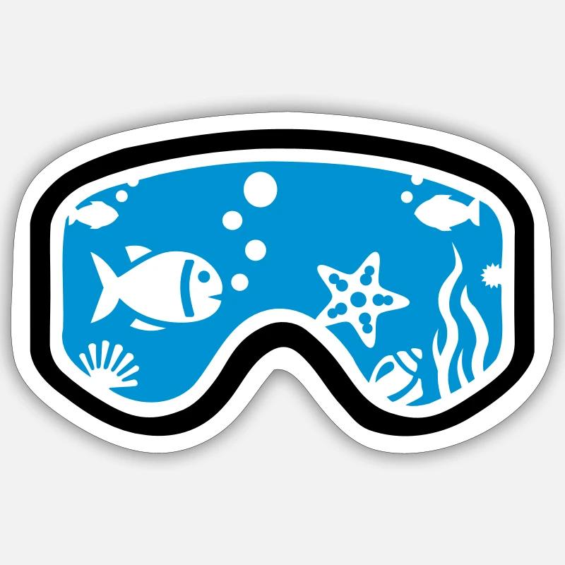 Diving Sticker size S (10 x 10 cm)