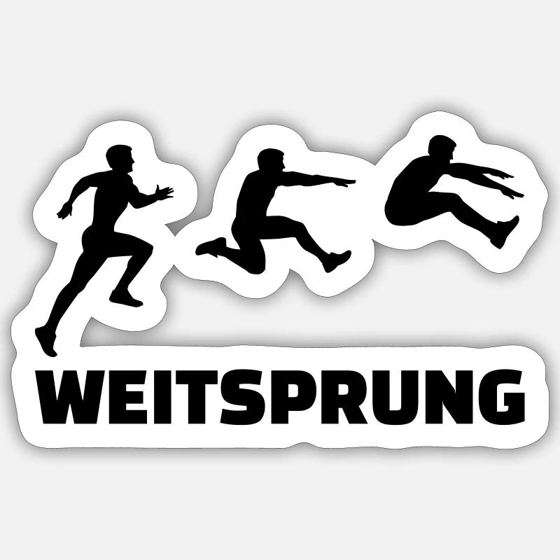 Weitsprung Sticker Größe S (10 x 10 cm)