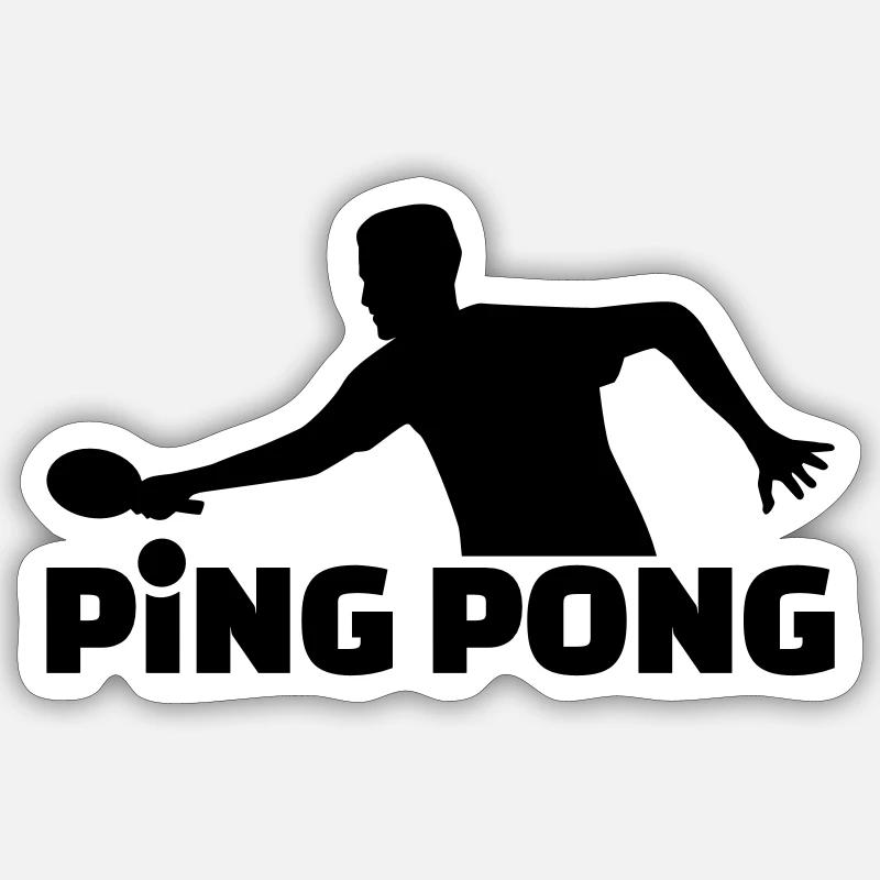 Ping Pong Sticker size S (10 x 10 cm)